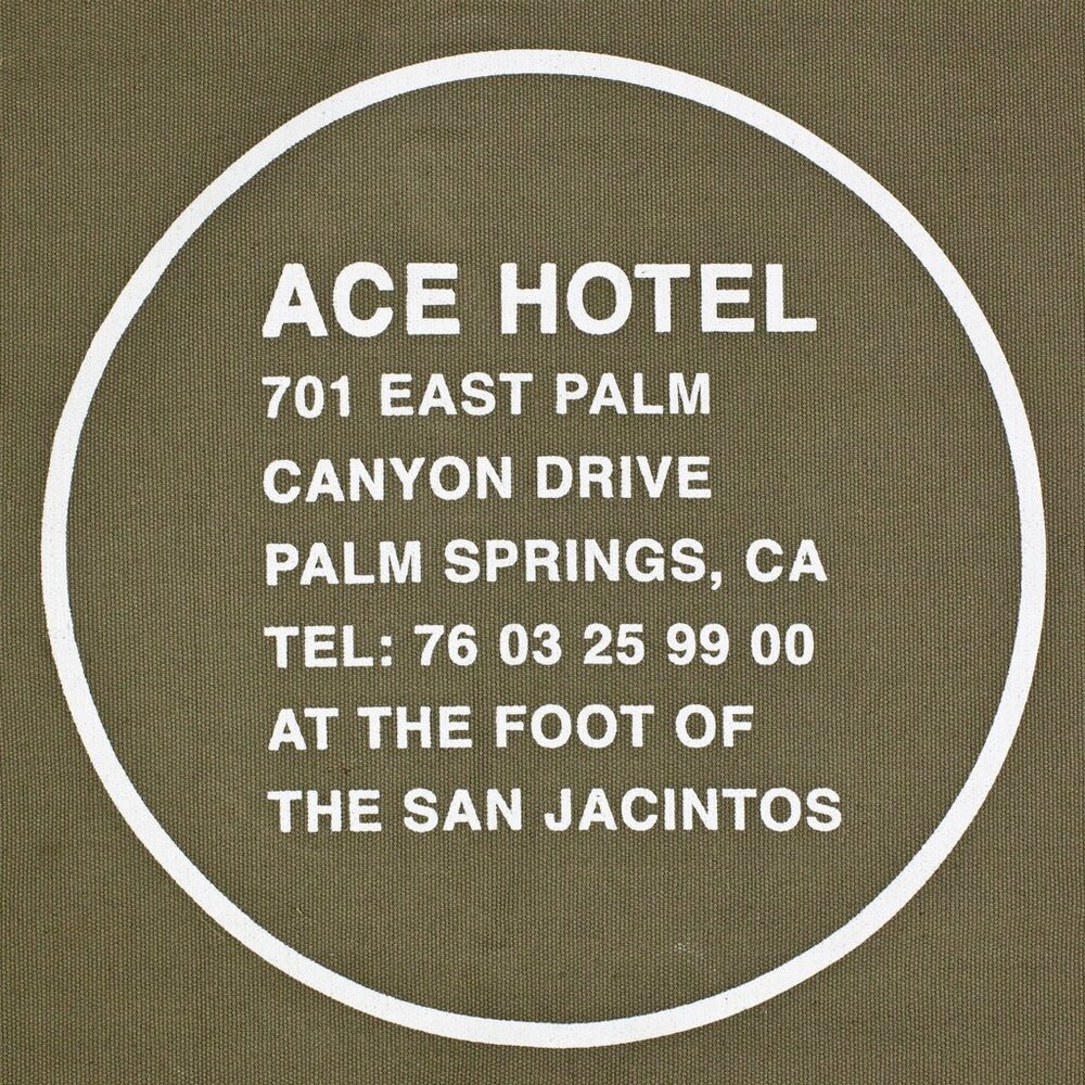 Ace Hotel Palm Springs Duffel Bag - Olive Green